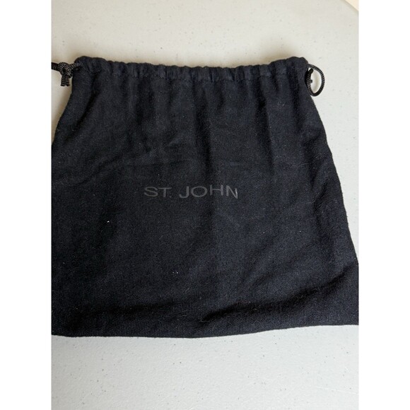 St. John 45478 Textured Cowgirl Waist Belt Rhinestone Buckle Sz 10 Dust Bag main image 13